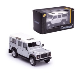 Cararama. Мини-модель 1:43 "Land Rover Defender Generation 1" металл. серебристая арт.34332