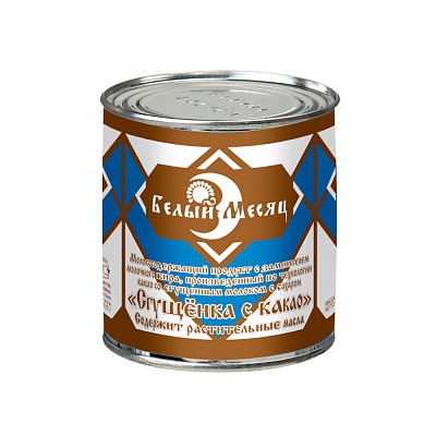 Молокосодержащий продукт "Сгущенка с какао" "Белый месяц" 360г