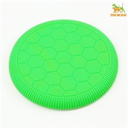 Фрисби "Футбол", термопластичная резина, 23 см, зелёный 7530851