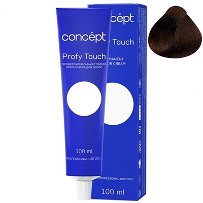 Стойкая крем-краска для волос 6.00 интенсивный русый Profy Touch Concept 100 мл