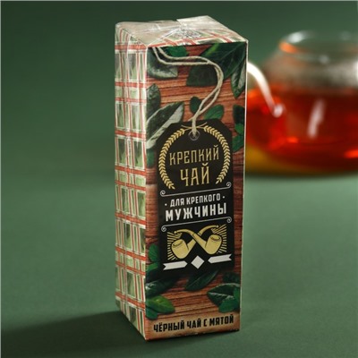 Чай чёрный в бутылке «Для крепкого мужчины», вкус: мята, 20 г. (18+)