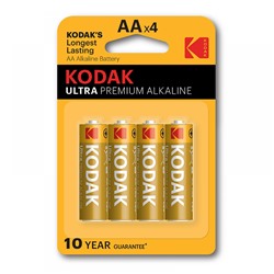 Батарейка AA Kodak Ultra Digital LR6 (4-BL) (80/400) ЦЕНА УКАЗАНА ЗА 4 ШТ
