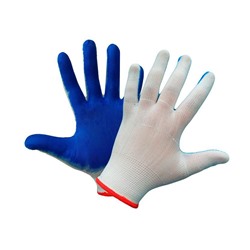 [27690] Перчатки нейлоновые с нитриловым покрытием, синие (12/720) код.136 Л-К /ХО/