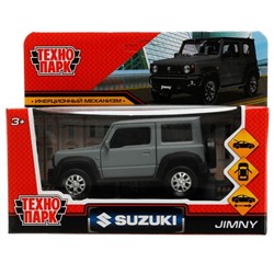 Технопарк. Модель "Suzuki Jimny" 11,5 см, металл двер, баг, инер, сер, арт.JIMNY-12FIL-GY