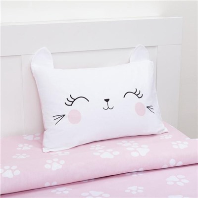 Постельное бельё Этель 1,5 сп "Pink cat" 143х215 см, 150х214 см, 50х70 см -1 шт, 100% хлопок, бязь