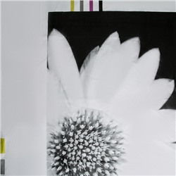 Штора для ванной 180×180 см "Белые цветы", EVA