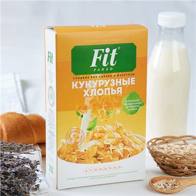 Кукурузные хлопья Fitparad, 200 г