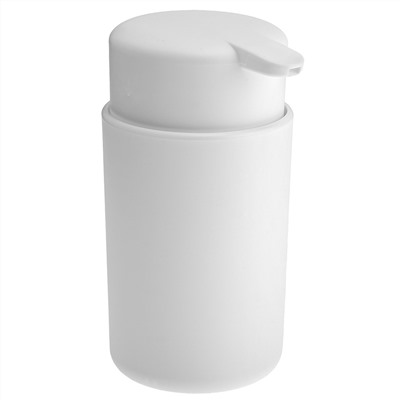 Диспенсер для жидкого мыла пластмассовый "Flux" 9х7,5х14,3см, белый (Россия)