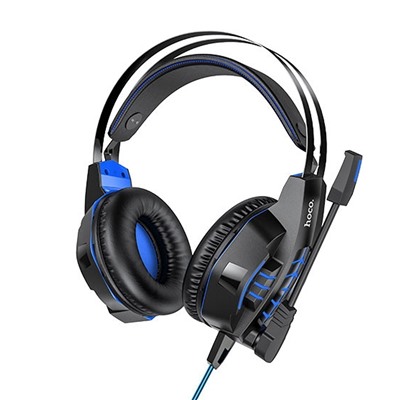 Компьютерная гарнитура Hoco W102 Cool tour gaming (blue) (207615)