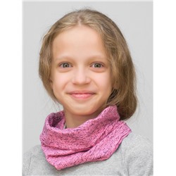 Снуд воротник хлопковый для девочки (Цвет розовый),  Один размер,  хлопок 95%