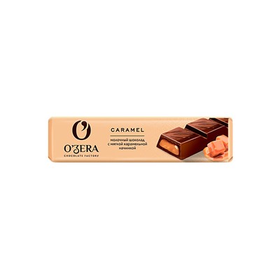 «O'Zera», шоколадный батончик Milk Caramel, 50 г (упаковка 20 шт.)