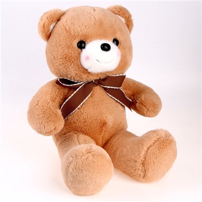 Мягкая игрушка «Медведь», с бантиком, 40 см, цвет коричневый