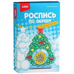 LORI. Фнн-026 Роспись по дереву. Новогодний сувенир "Новогодняя ёлочка" /10