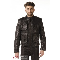 Куртка кожаная ARBEX M123 black