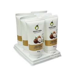 (НАБОР 6 ШТ) Кокосовый крем для рук  без парабенов от Tropicana Oil, Coconut Hand Cream (non-paraben), 6 шт по 50 гр