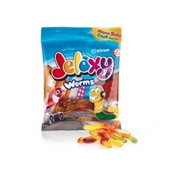 Жевательные Мармелады Jelaxy Worms-Черви 80гр пакет