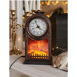 Настольные часы с эффектом искусственного камина LED Fireplace Lantern