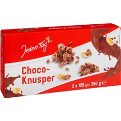 Молочный шоколад с кукурузными хлопьями Jeden Tag 250 г