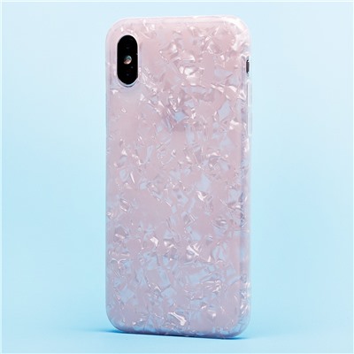 Чехол-накладка - SC241 для "Apple iPhone X/iPhone XS" (001) (light pink)