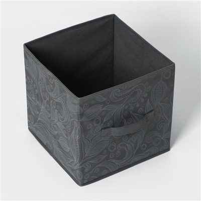 Короб стеллажный для хранения Доляна «Нея», 27×27×27 см, цвет серый