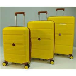 Набор из 3-х чемоданов с расширением 23102 Желтый
