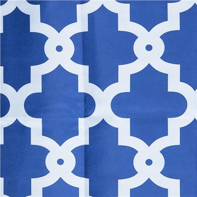 Штора для ванной 180×180 см "Марокко", полиэстер, цвет синий