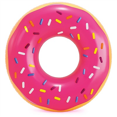 Крут Пончик с глазурью Розовый 114см, до 100кг, от 9лет, уп.12