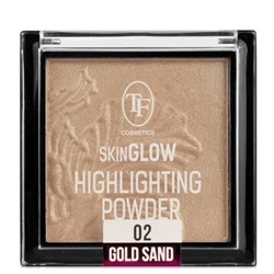 TF Хайлайтер для лица SKIN GLOW Highlighting Powder тон 02 золотой песок CTC09