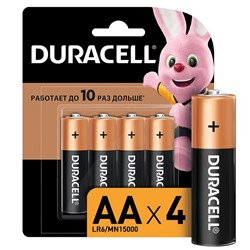Батарейка AA Duracell LR6 BOX48 Basic CN MN1500 AA (4-BL) (48/192) ЦЕНА УКАЗАНА ЗА 4 ШТ