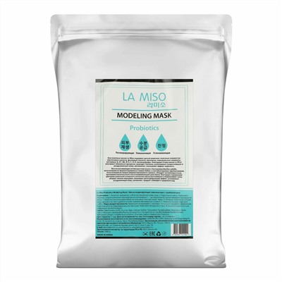 La Miso Альгинатная маска моделирующая c пробиотиками / Probiotics Modeling Mask, 1000 г