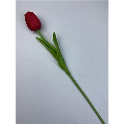 Тюльпан красный 35см, ЭКО силикон
