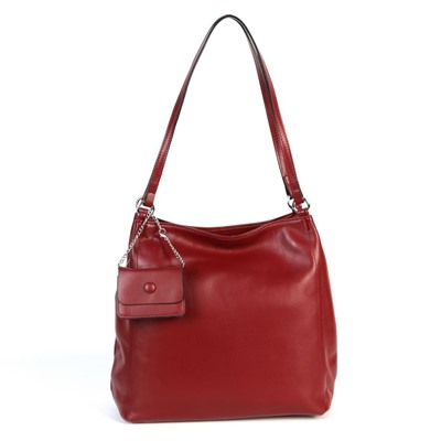 Женская кожаная сумка шоппер 7799 Вайн Ред