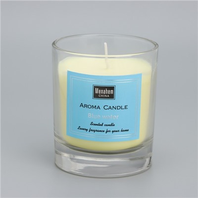 Свеча ароматическая "Aroma Candle", черный каштан Бунге, 8х9 см