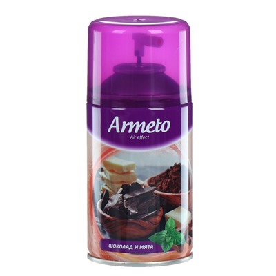 Освежитель воздуха Armeto "Шоколад и мята", со сменным баллоном, 250 мл
