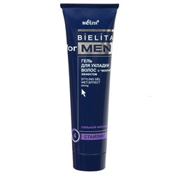 Bielita For Men Гель для укладки волос с мокрым эффектом сильной фиксации 100мл