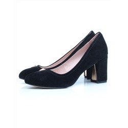 06-XA851-H275-K20 BLACK Туфли женские (натуральная замша) размер 35