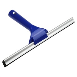 "Neco" Склиз для окон 30см, резиновый в алюминиевом корпусе, с короткой пластмассовой ручкой 10,5см (Китай)