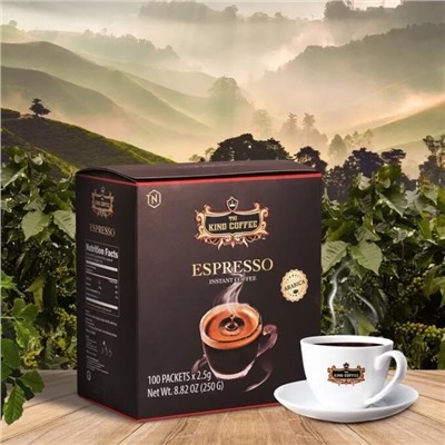 Растворимый кофе 100пак King black Espresso