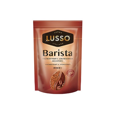 «LUSSO», кофе Barista, молотый в растворимом, 75 г