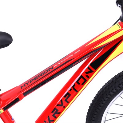 Велосипед 20" Krypton Hyperion KH10R20 HARD FORK цвет огненный феррари