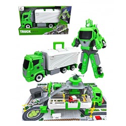 Kaile toys. Большой игровой набор "Охрана окружающей среды с парковкой" (трансформер) арт.ЛА140548