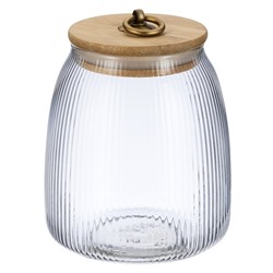 Банка стеклянная Regent Linea Lantern, с крышкой, 950 мл