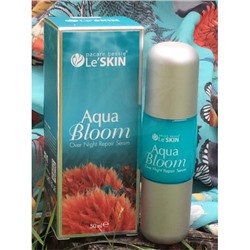 Ночная восстанавливающая с сыворотка Aqua Bloom от Le’ Skin, Aqua Bloom Over Night Repair Serum, 50 мл