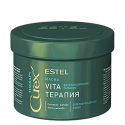 Интенсивная маска VITA-терапия для поврежденных волос CUREX THERAPY ESTEL 500 мл
