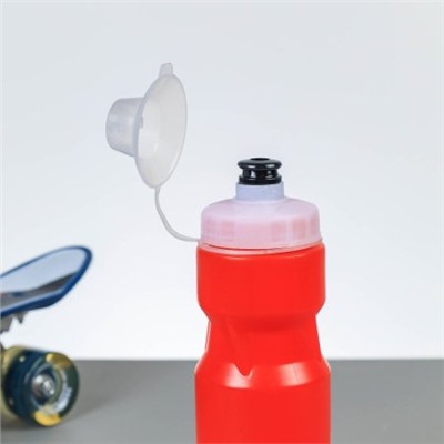 Бутылка для воды COMIRON "Advance" с пылевой крышкой и одноцветным принтом. Красная. 710 мл. Одна штука / FWCPE-28D1Сr / 711614