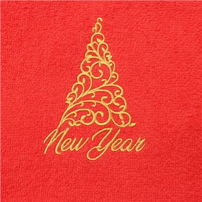 Полотенце махровое New Year 30х60 см, 100% хлопок, 340 г/м2