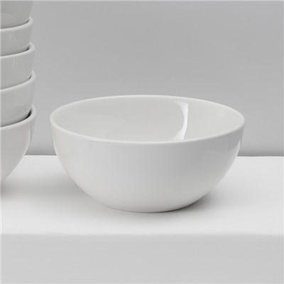 Набор тарелок фарфоровых глубоких Magistro Mien, 6 предметов: 500 мл, d=14 см, цвет белый