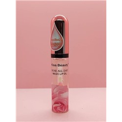 Масло для губ с экстрактом розы проявляющееся Kiss Beauty Rose All Day Magic Lip Oil