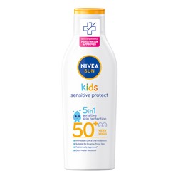 Солнцезащитный лосьон для детей Nivea Sun spf 50 Sensitive Protect 200 мл
