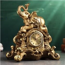Часы "Слон" 26х23х14см, бронза